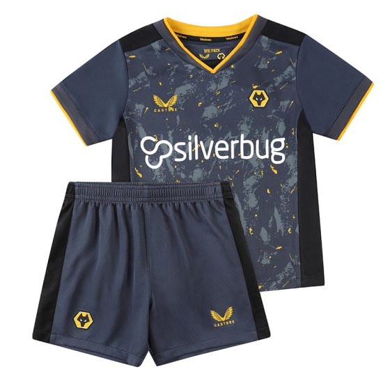 Camiseta Wolves 2ª Kit Niño 2021 2022